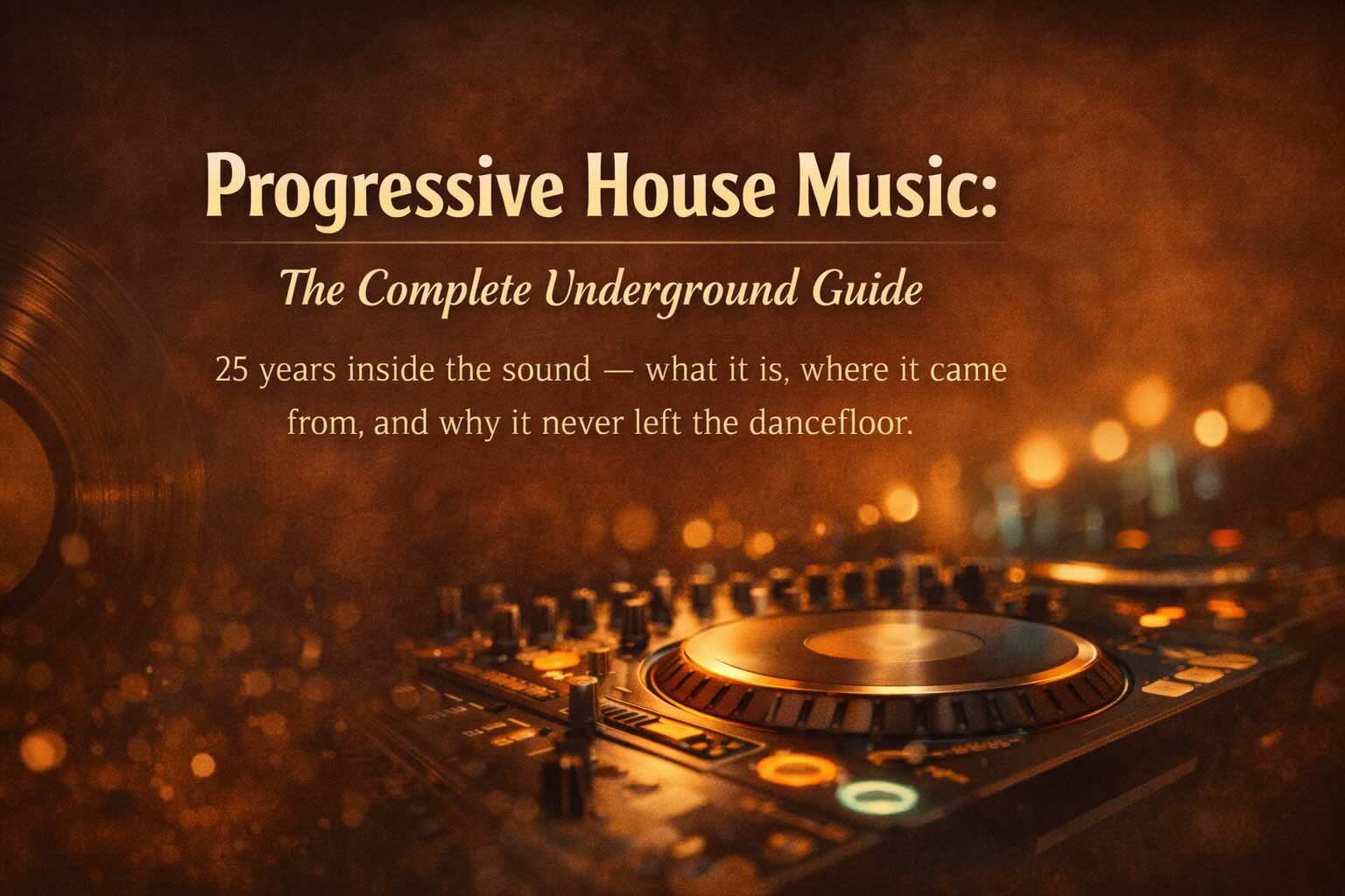 Pangea Recordings progressive house music guide — DJ Samer, 25 years underground | Tampa, FL