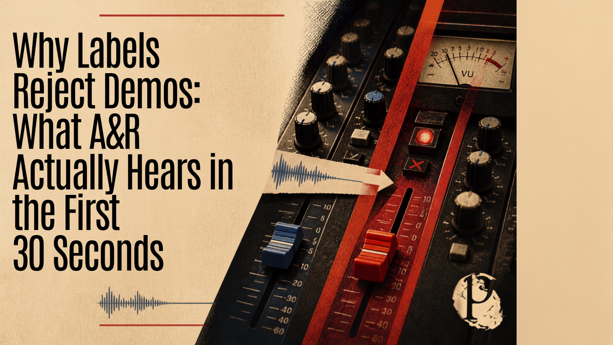 Why Labels Reject Demos: What A&R Actually Hears in the First 30 Seconds
