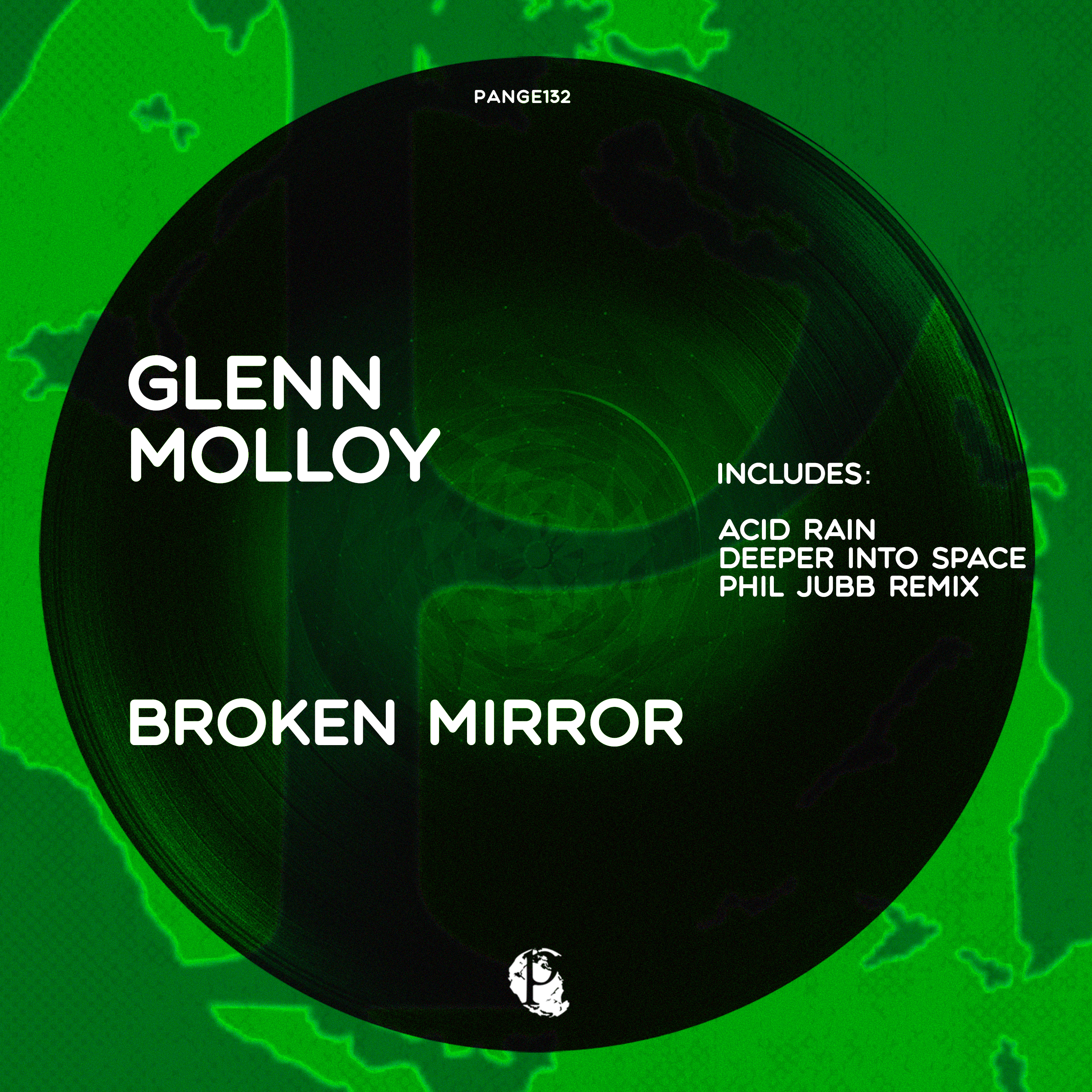 Broken Mirror EP cover art by Glenn Molloy PANGE132 progressive house melodic techno