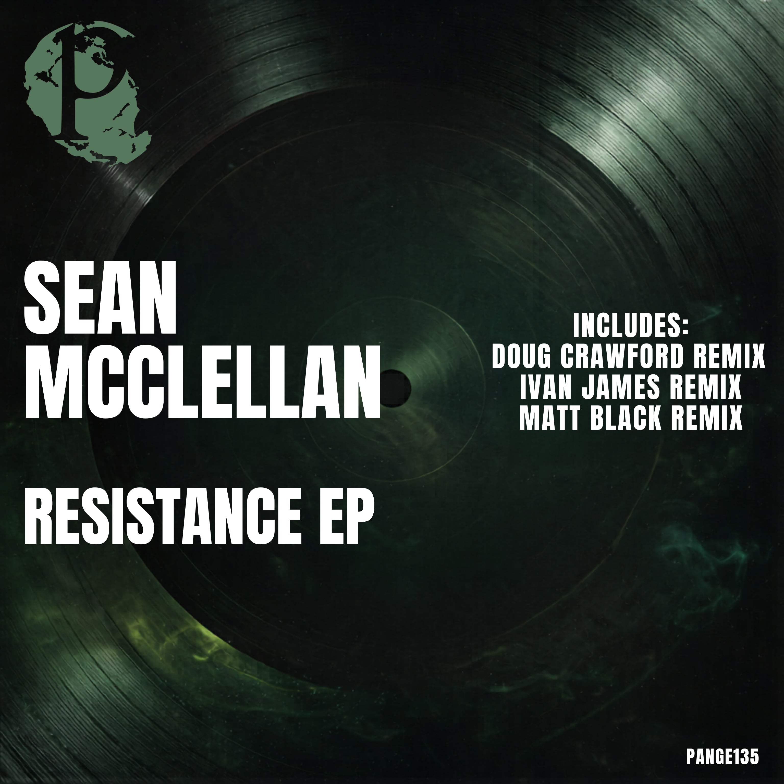 Sean McClellan – Resistance EP artwork, PANGE135, Pangea Recordings, progressive house melodic techno 2026