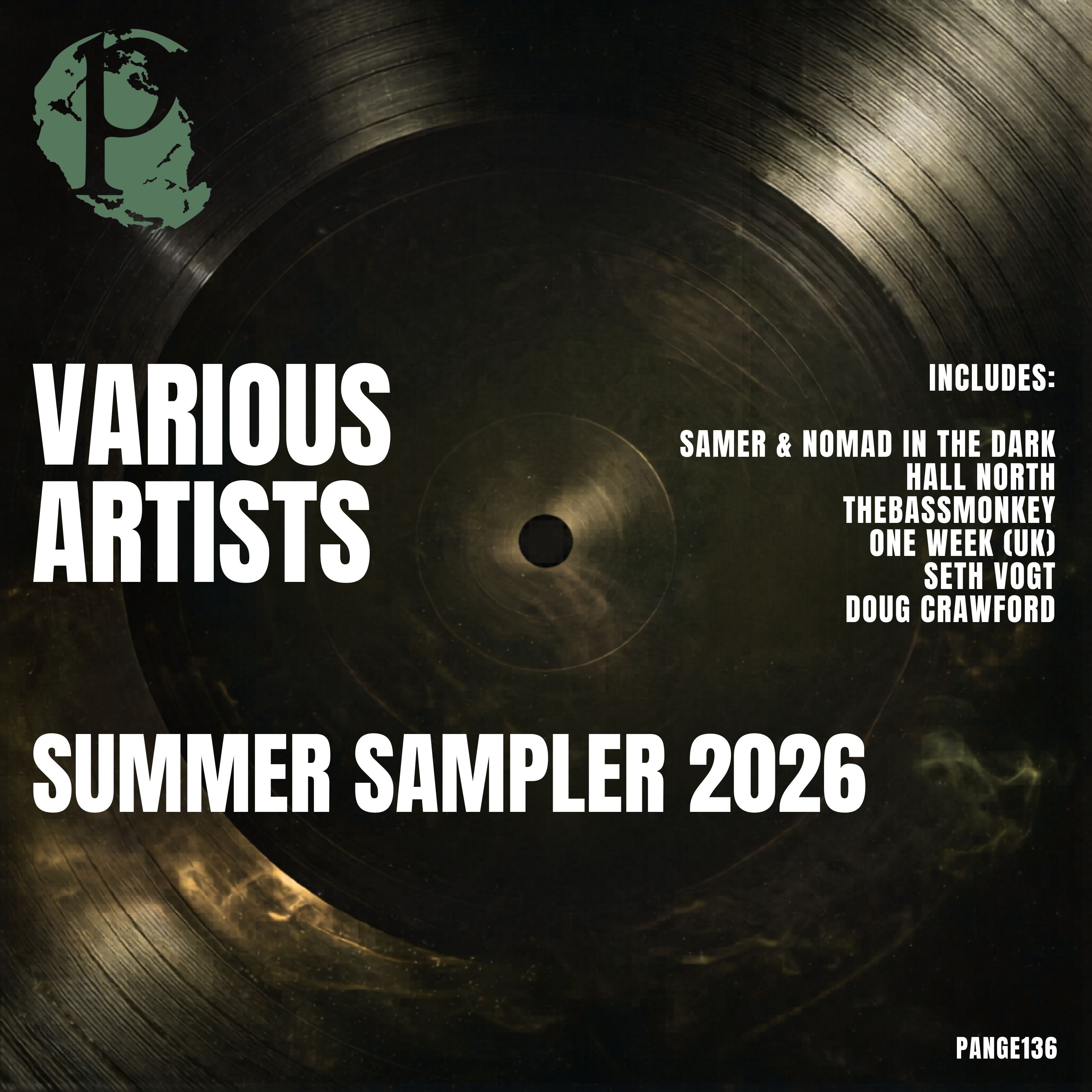 Various Artists – Summer Sampler 2026 artwork, PANGE136, Pangea Recordings, underground progressive house 2026