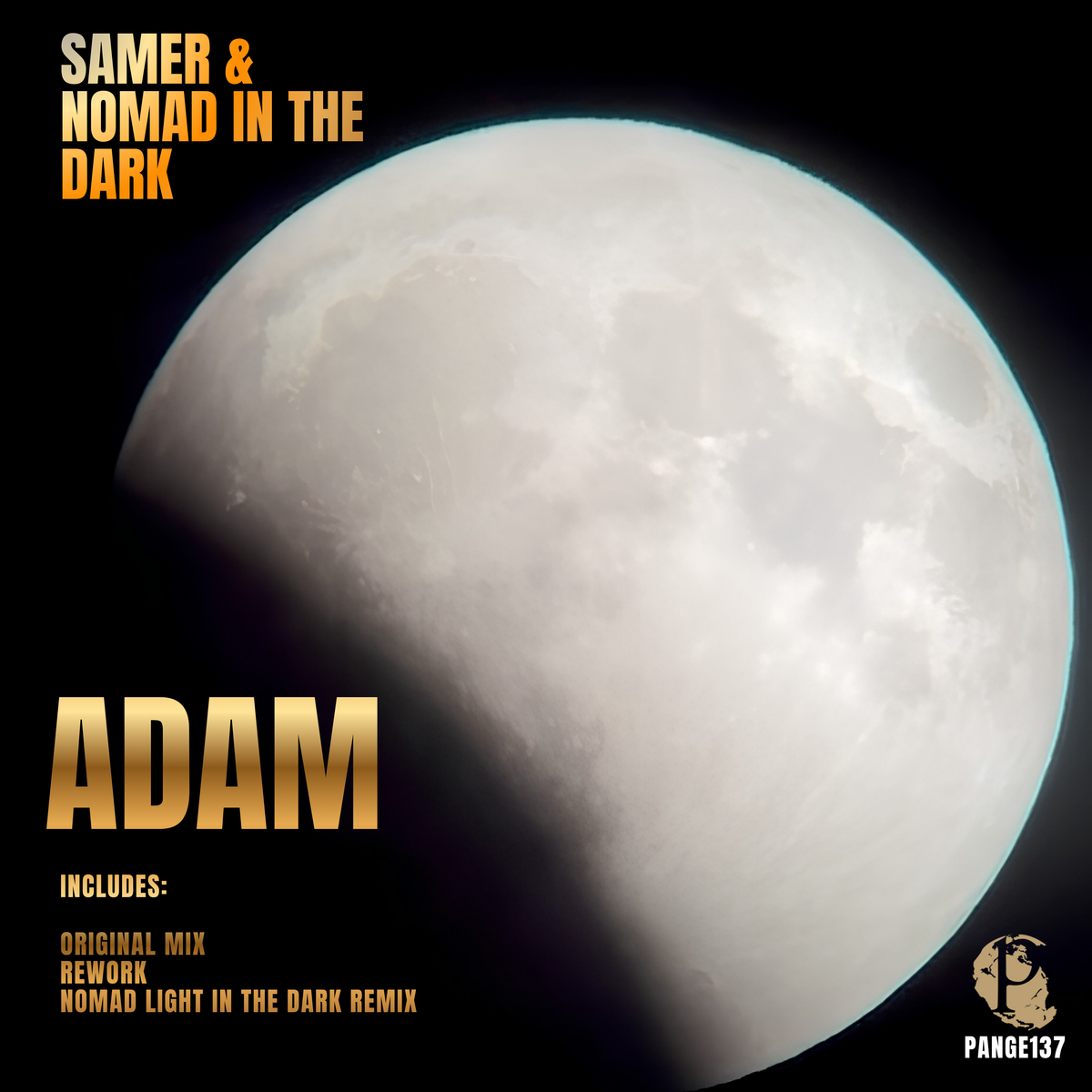 Samer & Nomad in the Dark – Adam artwork, PANGE137, Pangea Recordings, progressive house melodic techno 2026